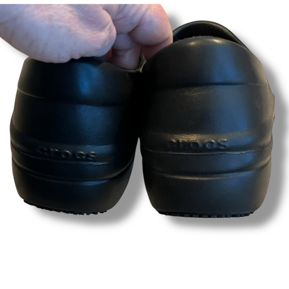 Crocs Work Clog Neria Pro II Slip on LiteRide Foam Closed Heel Toe Black W 9 - Picture 4 of 10